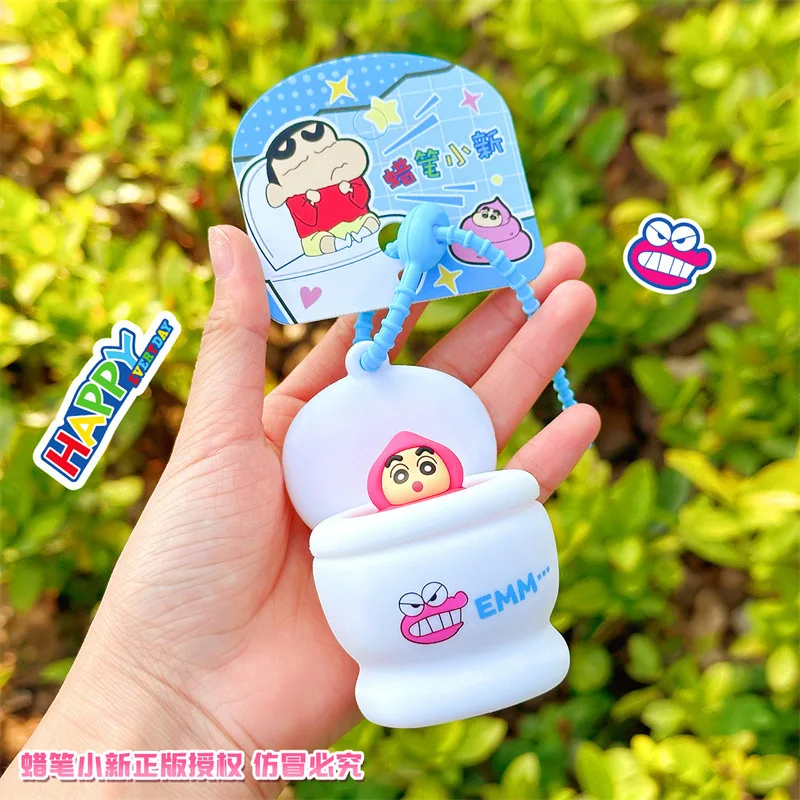 Kawaii 2025 новый натуральный карандаш Шин-тян силиконовый туалет серии