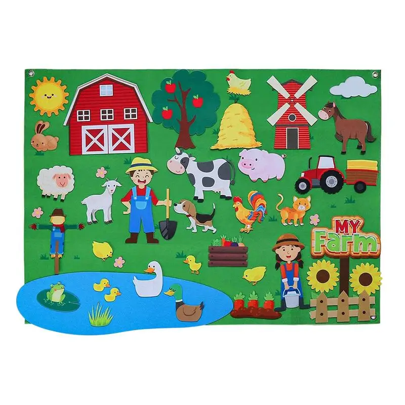 

Felt Wall Activities For Toddlers Flannel Storyboard Set Wall Learning Activity Preschool Shapes Teaching Aid Interactive Play