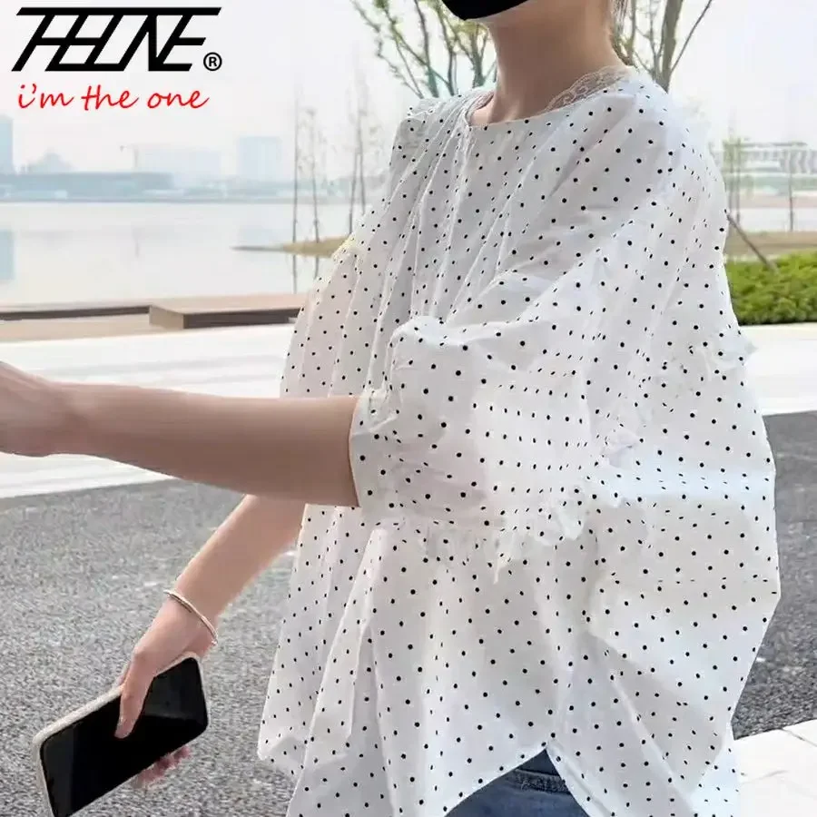 Модные женские рубашки THHONE новинка 2024 блузка Повседневная Блузка с длинным