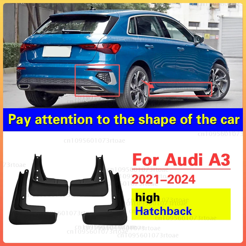 

Брызговики для Audi A3 8Y 2021 2022 2023 2024 Sportback Sedan, брызговики, автомобильные брызговики, брызговики, 4 шт.