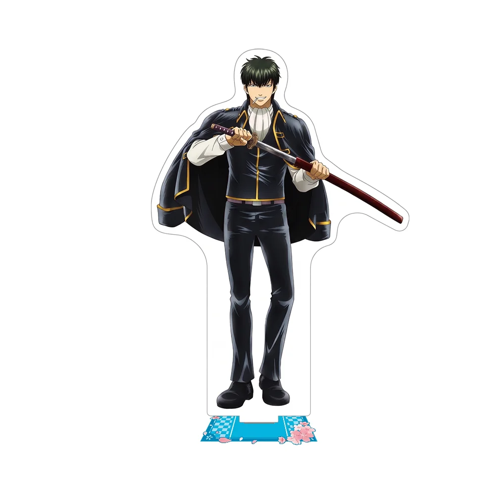Акриловая подставка-брелок Gintama: Прошлое и настоящее, версия 15 см, двусторонняя, новинка 2026 года, аниме-декор для стола с Гинтоки Сакатой и Кагурой (art.: 3920db71f2c7a) - 3920db71f2c7a