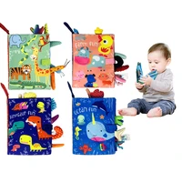 newborn sensory books babies tearing tail cloth book infant kid learning and education toys for children sound paper fabric book