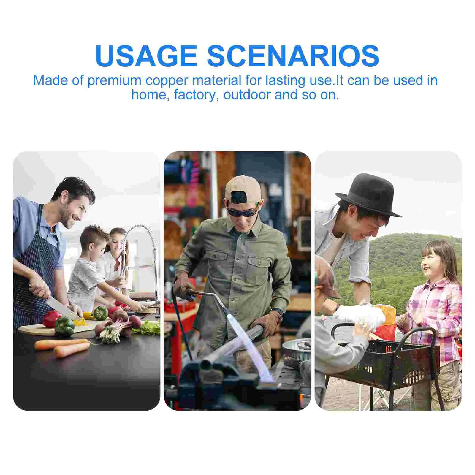 Оконные скважины мини-фонарики освежитель сжиженного газа медный ручной шланг