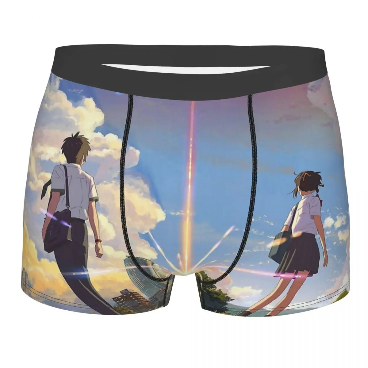 Kimi No Na Wa ваше имя Makoto Shinkai Tachibana Taki Miyamizu Mitsuha трусы Мужское нижнее белье шорты