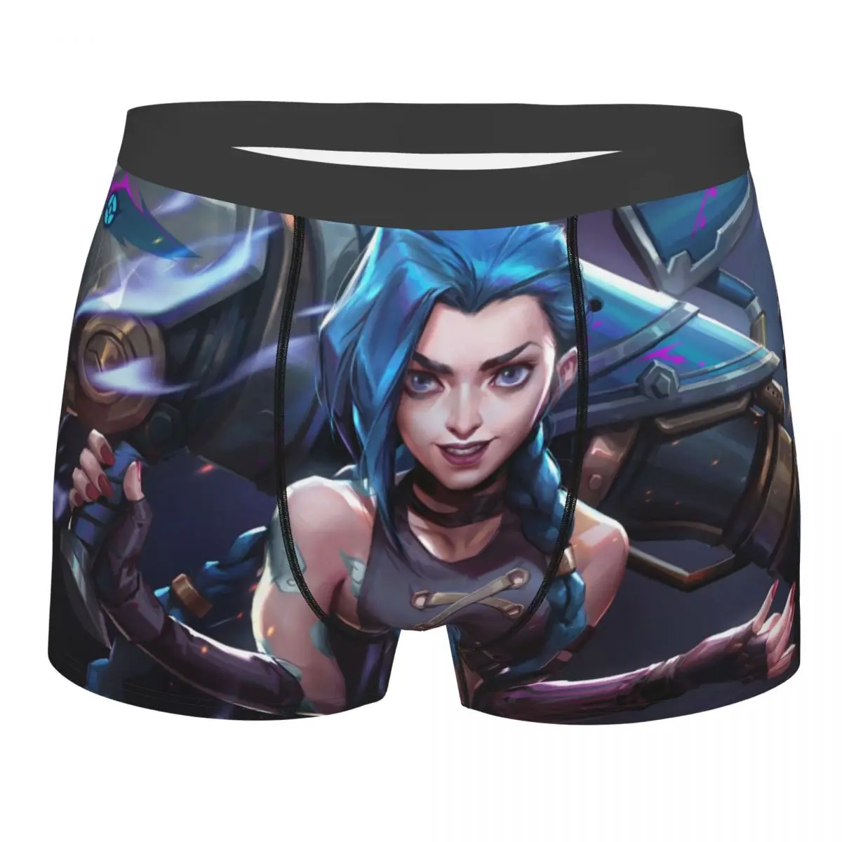 

Arcane LOL JINX Underpants Breathbale Panties Men's Underwear Comfortable Shorts Boxer Briefs