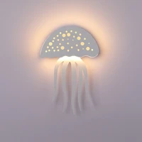 nordic bedside led wall lamp lamps aisle furniture study room kids room wall lights modern jellyfish wall lamp indoor decoration