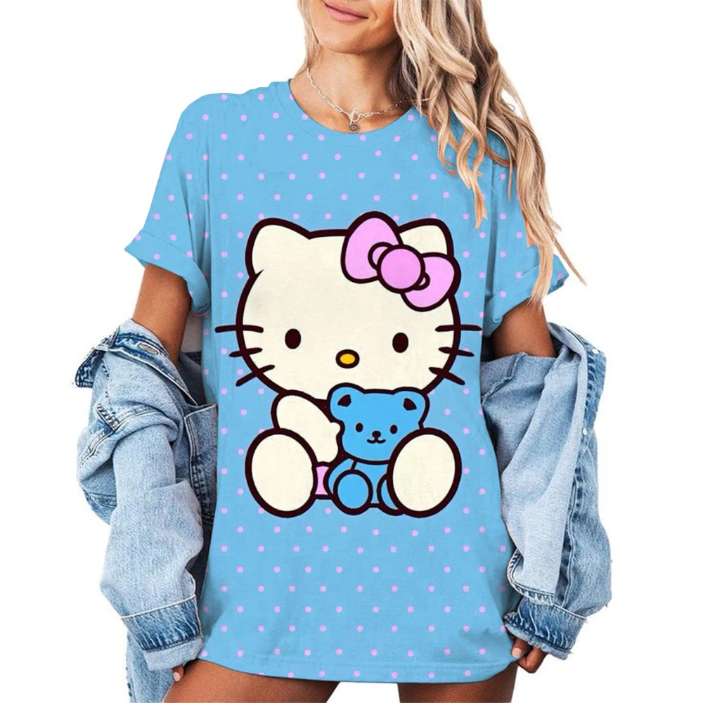 2025 MINISO новая спортивная одежда Sanrio Hello Kitty женская свободная повседневная легкая
