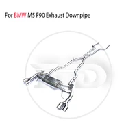 hmd stainless steel exhaust system performance catback for bmw m5 f90 auto modification electronic valve muffler