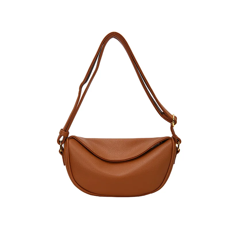 

Fashion Women's Bag High-end Underarm Bag Retro Texture Soft Leather Crossbody Shoulder Handbag
