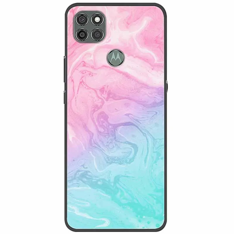Чехол для Moto G9 Power Cover мраморный Мягкий ТПУ силиконовый чехол телефона Motorola Case G9Power