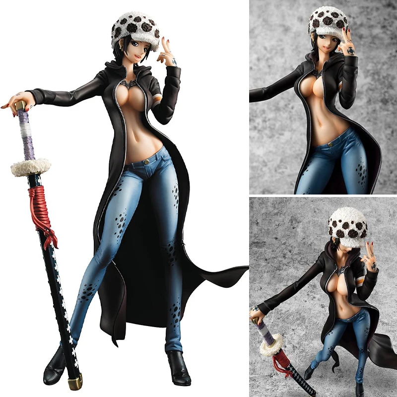 

22cm Anime One Piece Figurine Sexy Girls Cosplay Trafalgar Law PVC Action Figure Hentai Collection Model doll Toy Gifts