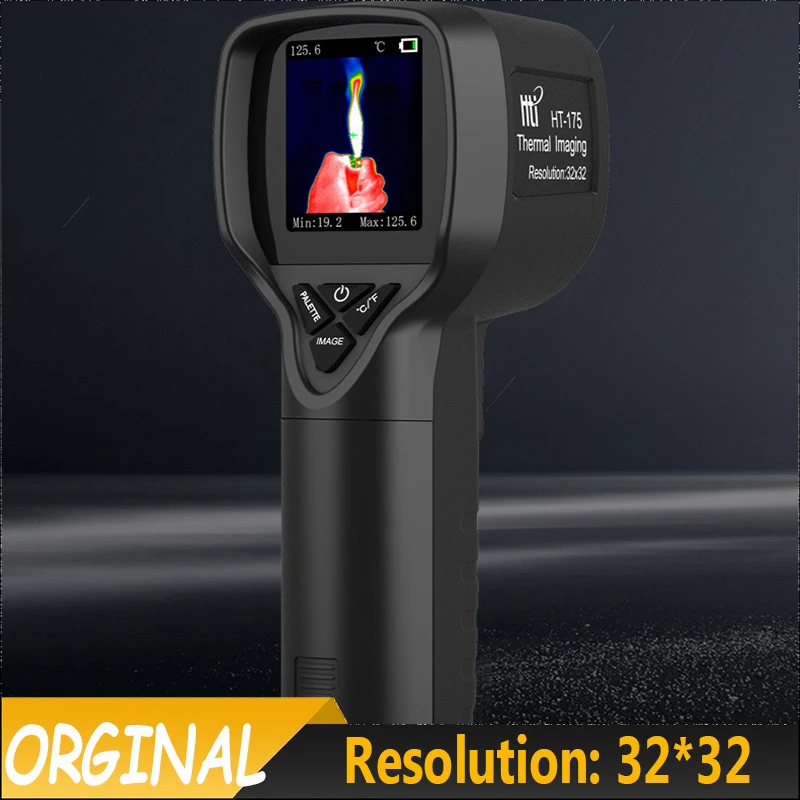

HTI HT-175 Handheld Thermal Imager 32*32 Resolution Temperature -20~300℃ Thermal Imaging Camera Industrial Repair Detect