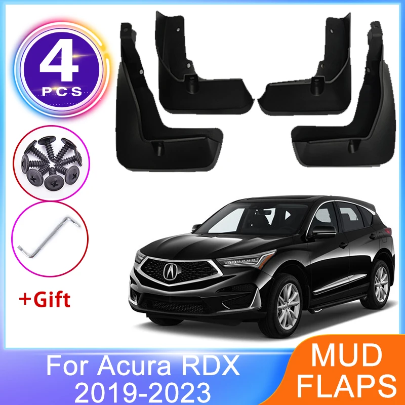 

4 шт. автомобильное крыло для Acura RDX TC1 2 2019 ~ 2023 передние и задние брызговики брызговик крыло колеса протектор брызговик аксессуары