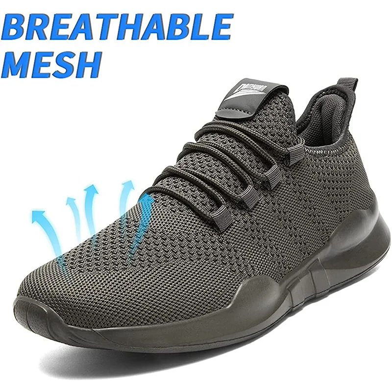 Damyuan Men Work Shoes Lightweight Sneakers Women Fashion Casual Walking Shoes Breathable Slip on Mens Loafers Zapatillas Hombre