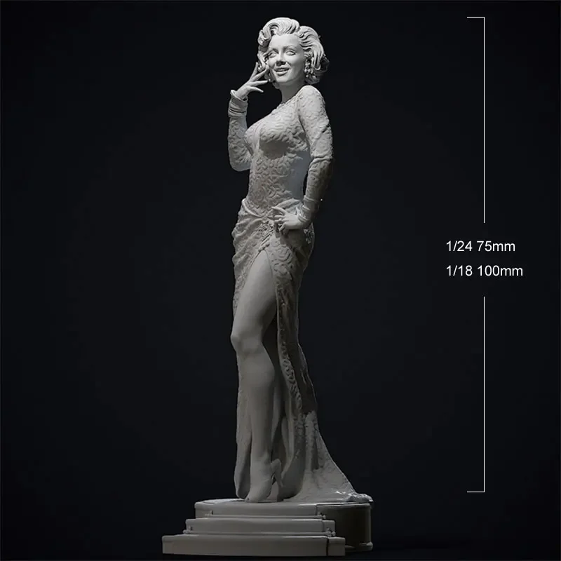 

Неокрашенная смоляная модель Мэрилин Монро 1/24