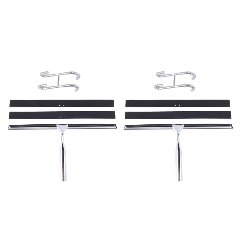 

2 шт., скребок для душа, из нержавеющей стали, 31 см