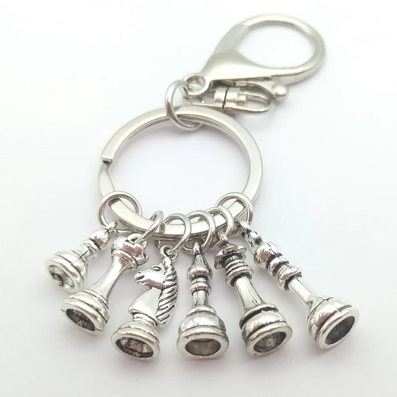 Брелок в виде шахматной подвески развлекательная игра открытие ювелирных