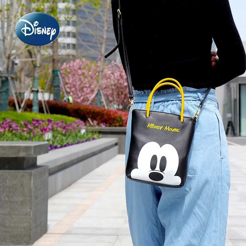 Disney Mickey New Women's One Shoulder Crossbody Bag Cartoon Mini Women's Bag Luxury Brand Original Fashion Handbag High Quality