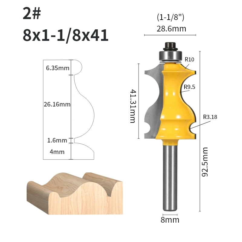 

Фреза для дерева YUSUN Fish Handrail