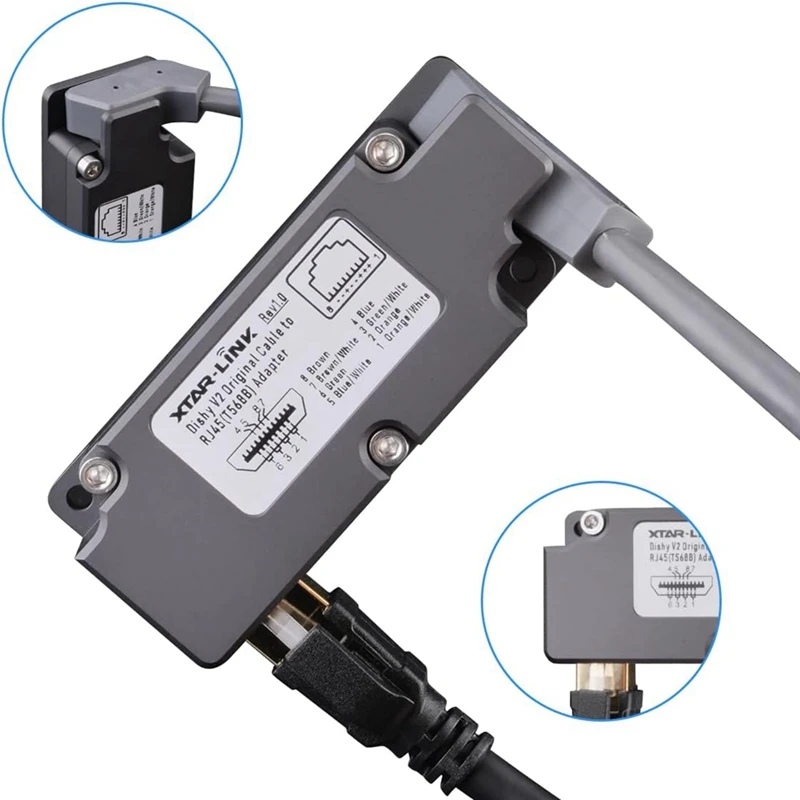 CB1 для кабеля Starlink Dishy адаптер соединения RJ45 Space X Ethernet Poe инжектор комплект