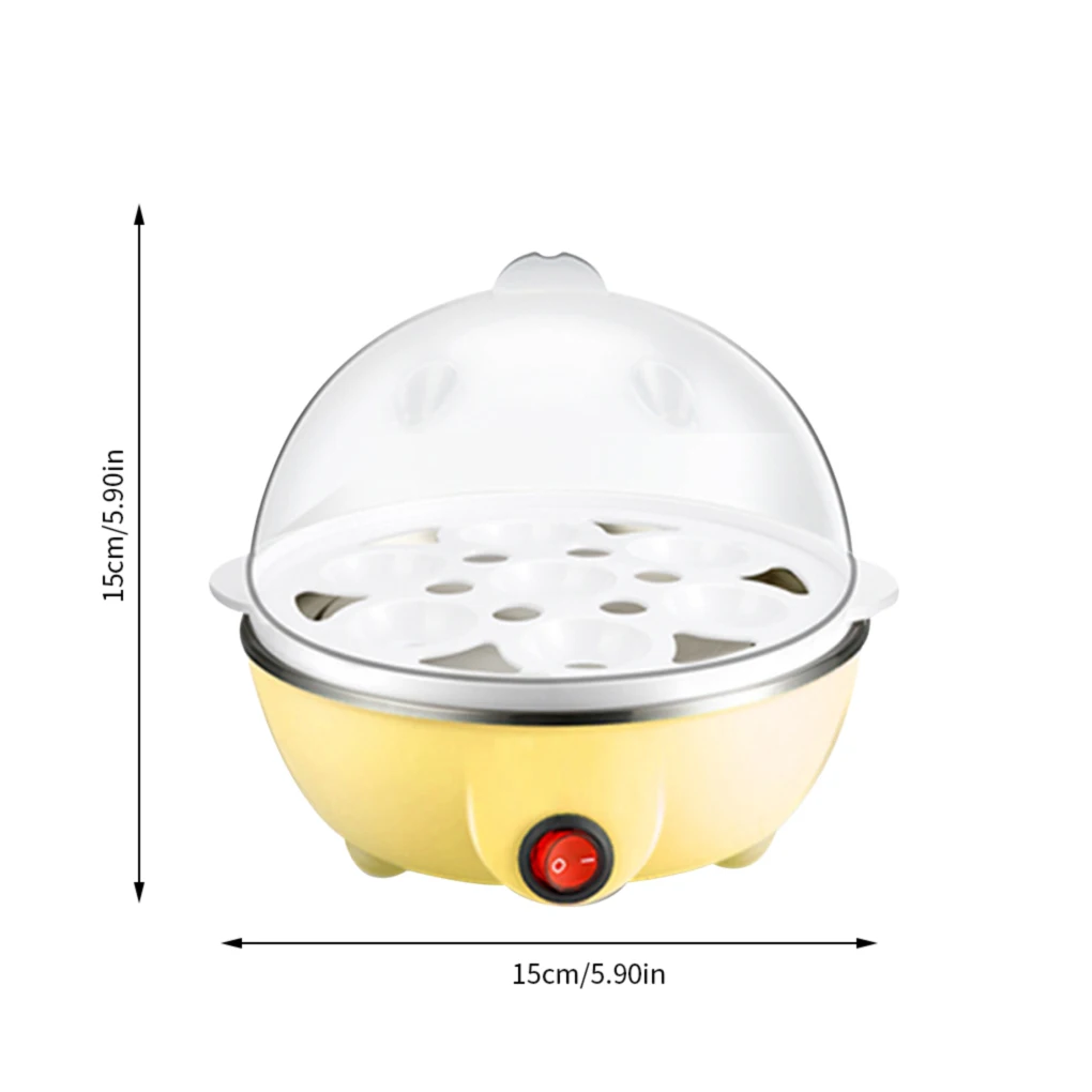 

Egg Steamer Mini Single Layer Poacher Plastic Kitchen Egg Cooking Tool Home Cookware Gadget US Plug Yellow