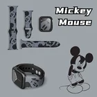 Ремешок из ТПУ с Микки-Маусом Disney для iWatch 40 мм, 44 мм, спортивный ремешок для Apple watch 42 мм, 38 мм, Series 2, 3, 4, 5, 6, SE, подарок