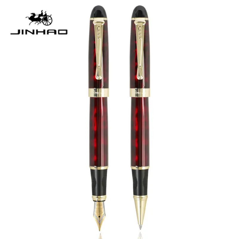 

Ручки шариковые JINHAO X450 2 шт./партия, черные чернила для письма, деловой подарок, офисные подписи, школьные принадлежности