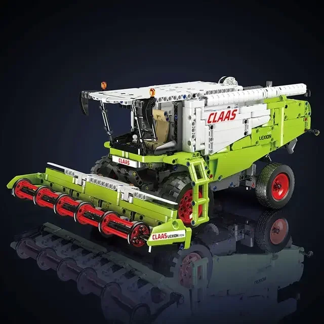 New MOULD KING технический трактор комбайн электрический RC MOC строительные блоки