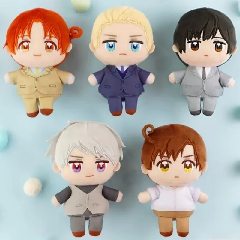 Фото Плюшевый брелок-подвеска Fukuya Hetalia World Stars, 8 см, Vol 1, плюшевая кукла, украшение для сумки, коллекционный аниме-сувенир для взрослых фанатов аниме №1