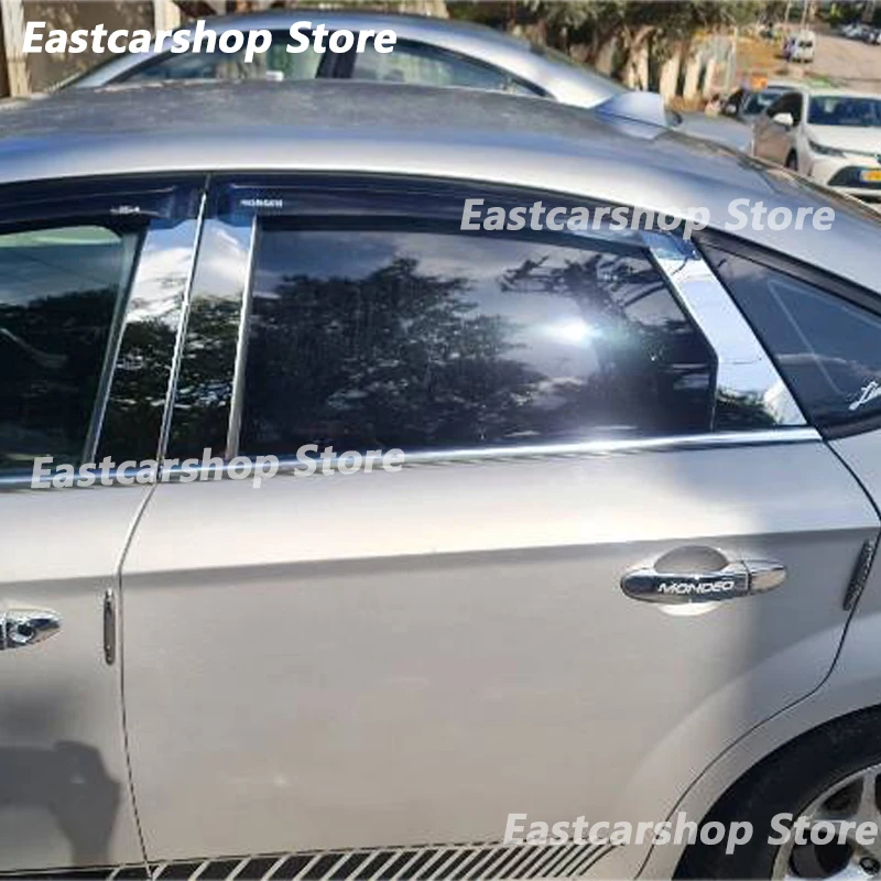 Для Ford Mondeo MK4 2007-2013 Автомобильная нержавеющая сталь средняя центральная колонка PC