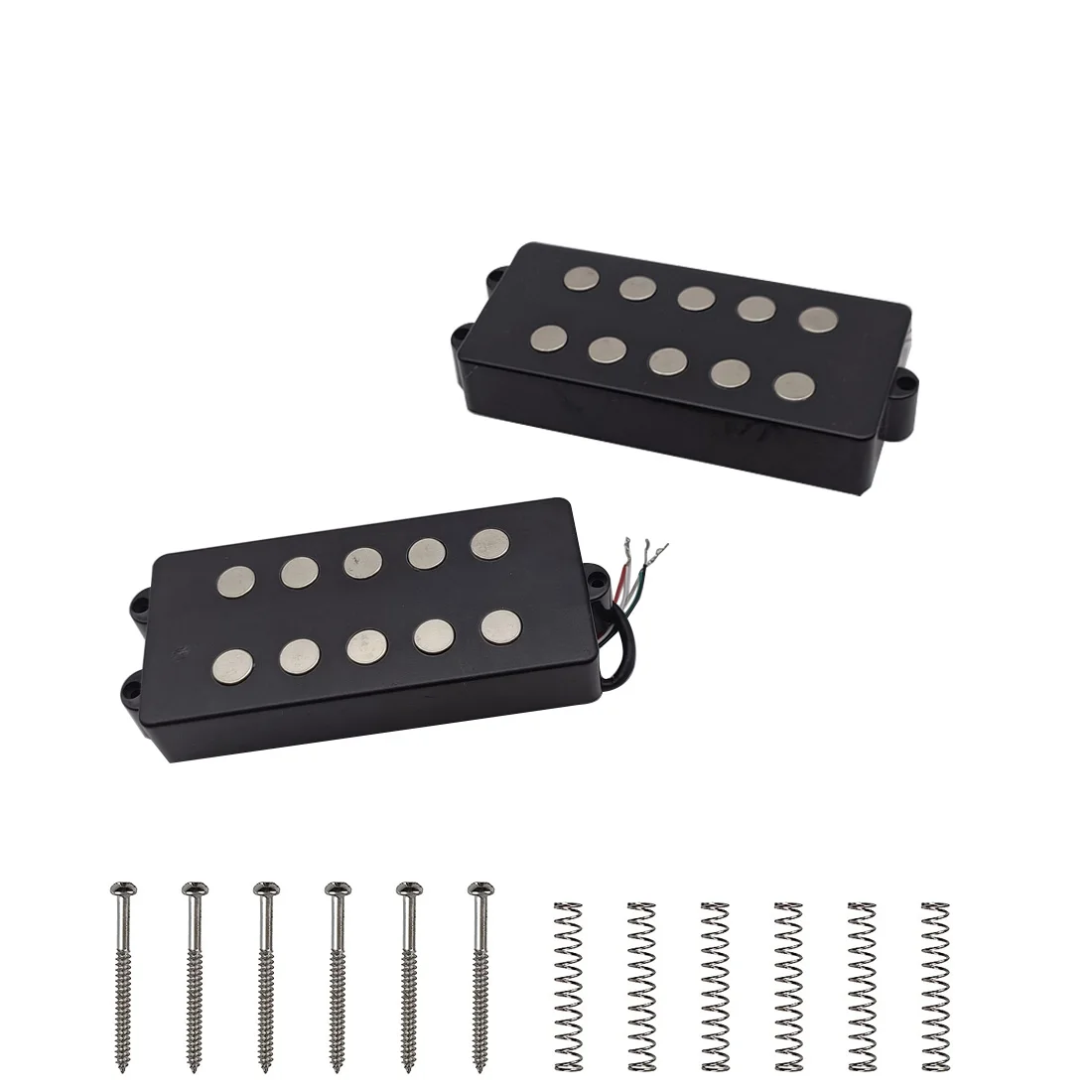 

5 струн, бас, двойная катушка, звукосниматели, подходят для музыки, бас-гитары, аксессуары для гитары (черный)