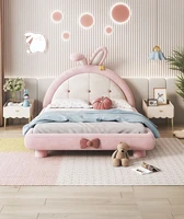 round rolling rabbit bed childrens girl princess bed light luxury modern bedroom girl dream net red girl small house type