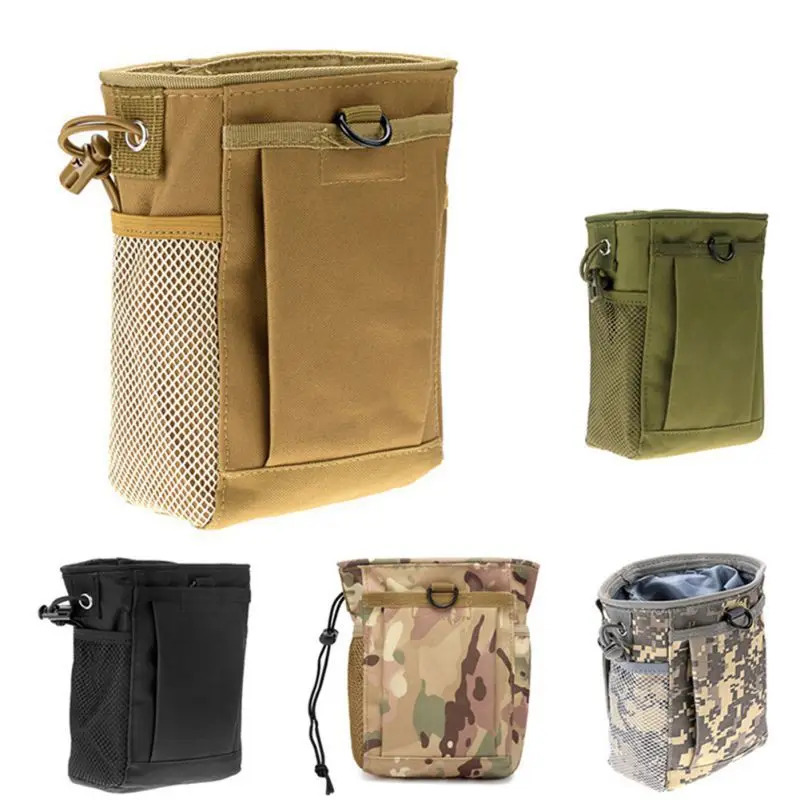 

Tactical Molle Drawstring Magazine Dump Pouch Adjustable Military Utility Belt Fanny Hip Holster Bag Outdoor Ammo Pouch