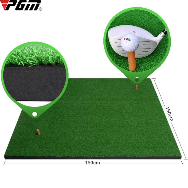 PGM Golf Hitting Pads Simulated Lawn Portable Golf Putting Swing Practice Mat Training Aids Golf Putting Equipment Indoor Home