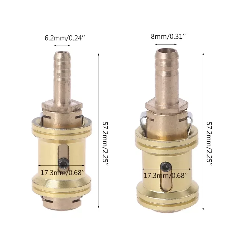 

AUTO PARTS 6.5/8mm Air Chuck Adapter Tire Inflator Tire Chuck Compressor Pump Accessories Gold Tone Compatible with Vehicle