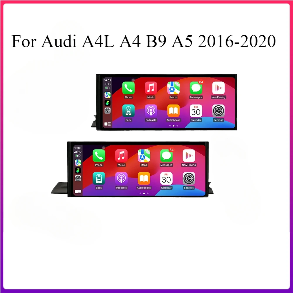 12 3 &quotдля Audi A4L A4 B9 A5 2016-2020 QLED Android 14 Автомобильный радиоприемник Мультимедиа 4G WIFI GPS