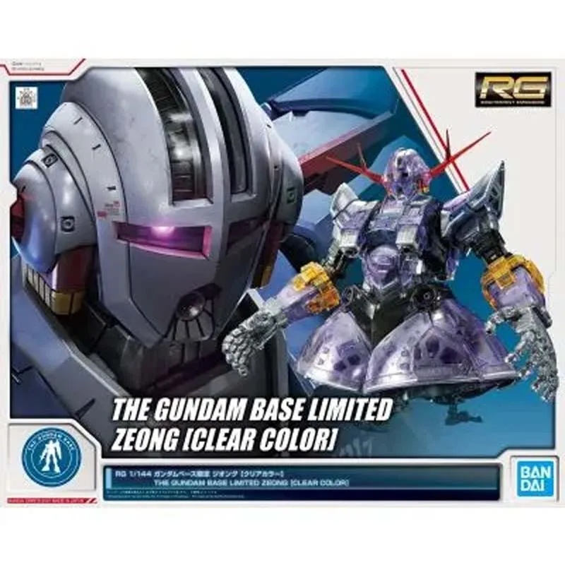 Фото Эксклюзивная коллекционная сборная модель Bandai THE GUNDAM BASE RG 1/144 MSN-02 Zeong [Clear Color] — аниме-фигурка, игрушка, подарок на Рождество №2