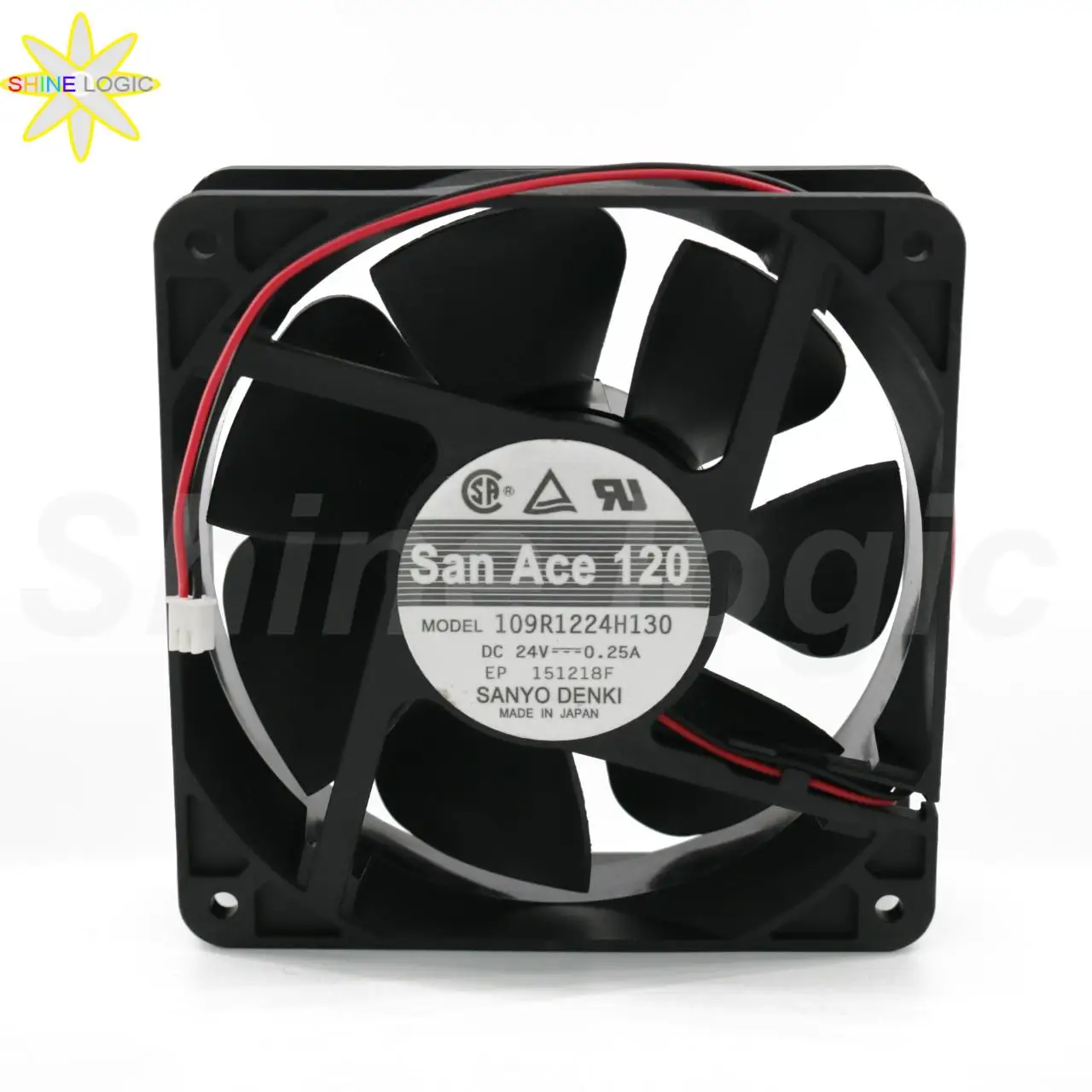 

Brand New For San Ace 120 109R1224H130 DC24V 0.25A 12038 2Pin Server Cooling Fan
