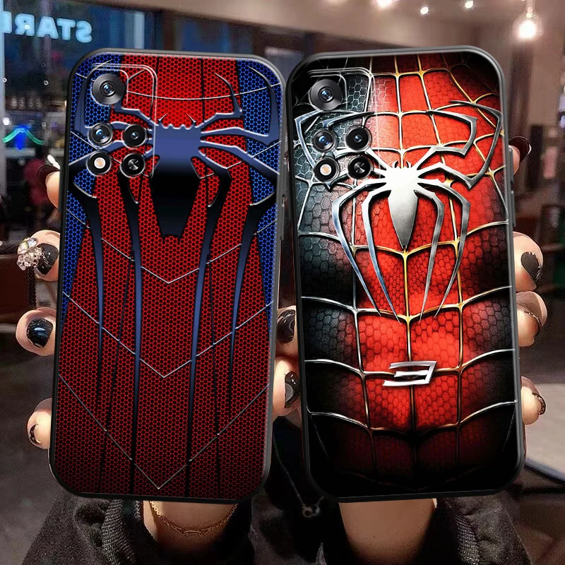 

Marvel Spiderman Logo For Xiaomi Redmi Note 11 11T 11S 10 10S 10T Pro Max 5G Phone Case Shell Coque Cases Cover Full Protection