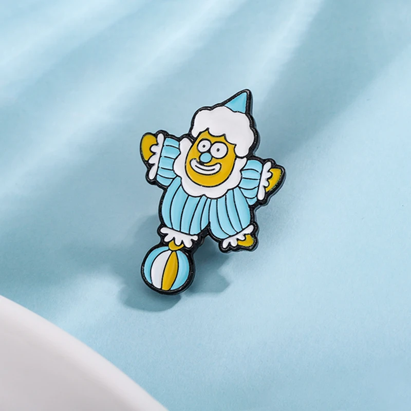 Эмалированная брошь в стиле панк клоун Джокер мальчик лопатка покер волшебный