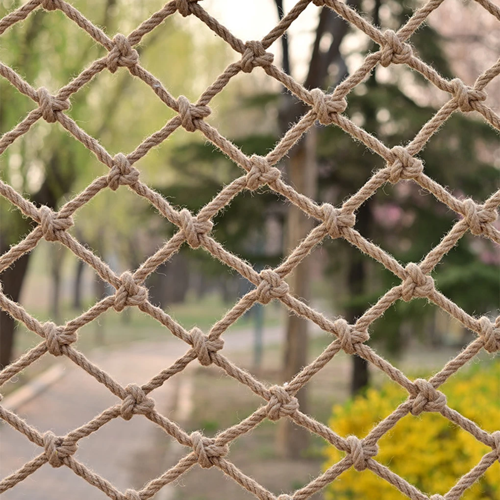 Детская безопасная сетка для скалолазания 2x4 м джутовая веревка ручной работы