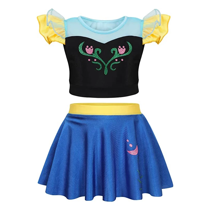 Детский Купальник Из Двух Предметов Новое Поступление Лета 2024 Жасмин Белль Анна