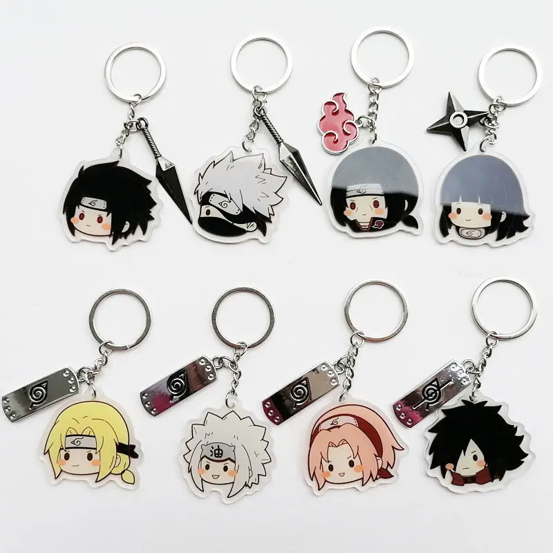 

Брелок с символикой Наруто Uchiha Itachi Q версия Daimeng аниме охватывающий акриловый брелок украшение для школьного портфеля