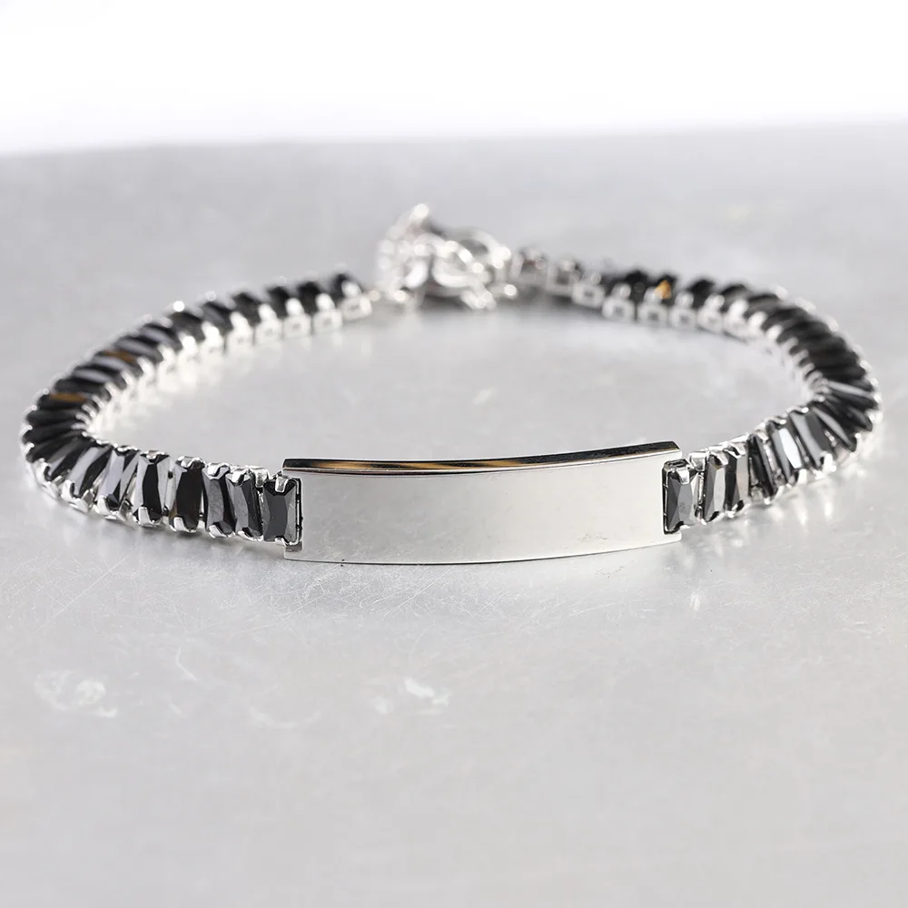 Модные геометрические браслеты из нержавеющей стали для влюбленных