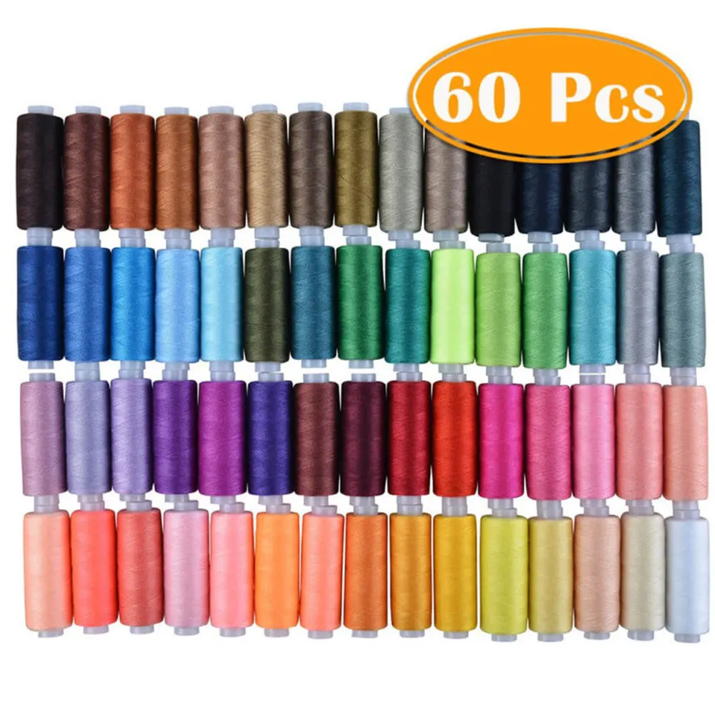 

Practical Multipurpose Craft Stitching Quilting Tools Embroidery Polyester 250 Yard Home Solid Sewing Thread 60 Colors DIY