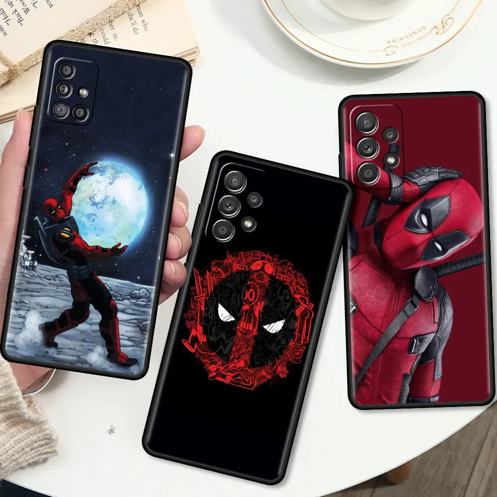 

Deadpool Marvel Hero Case For Samsung Galaxy A51 A12 A21s A71 A31 A52 A32 A02s A22 A41 A13 A11 A03s A72 TPU Silicone Phone Cover