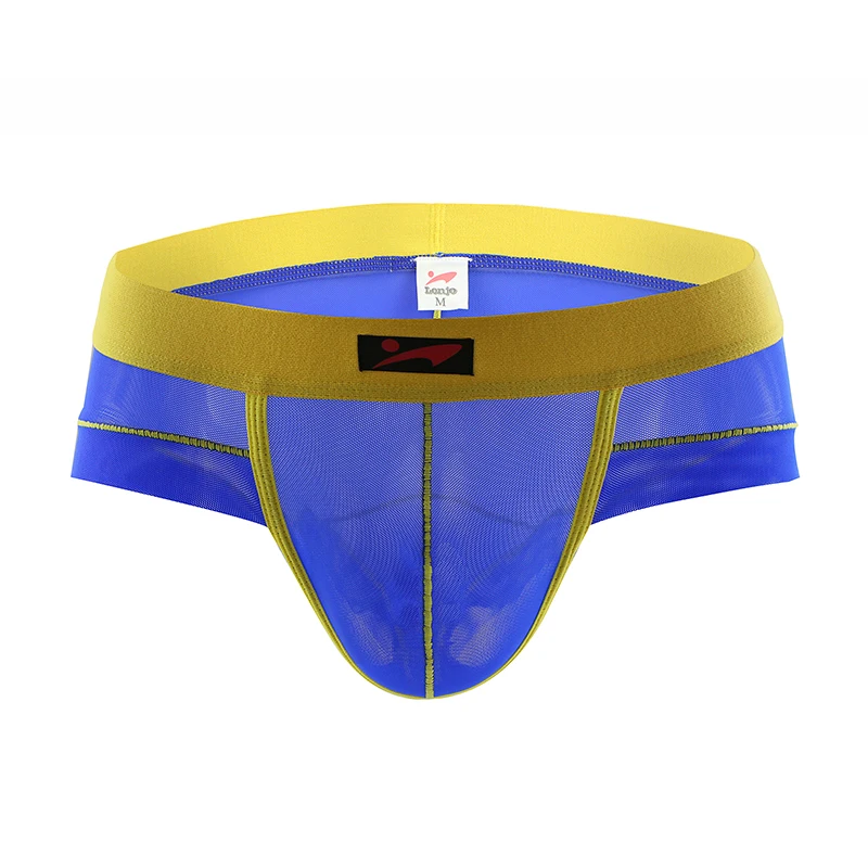 6PCS Men Briefs Sexy Mesh Underwear Bikini Panties Breathable Ultra Thin See-through Low Waist Slip Hombre U Convex Underpants