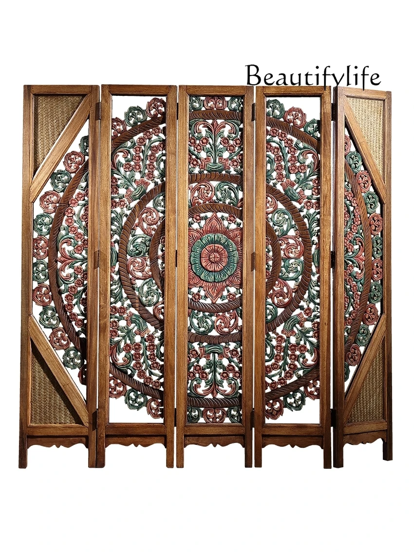 Новый китайский стиль резьба по дереву подземные экраны Юго-Восточной Азии ретро