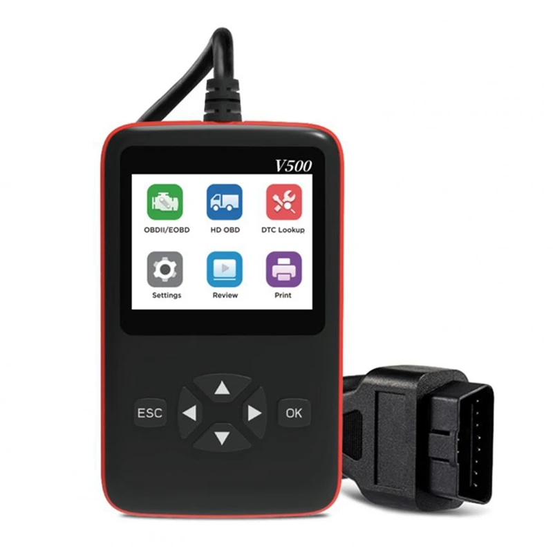 

V500 Universal Diagnostics Scanner Fault Detector Plug And Play Fast Detector OBD Truck Code Reader