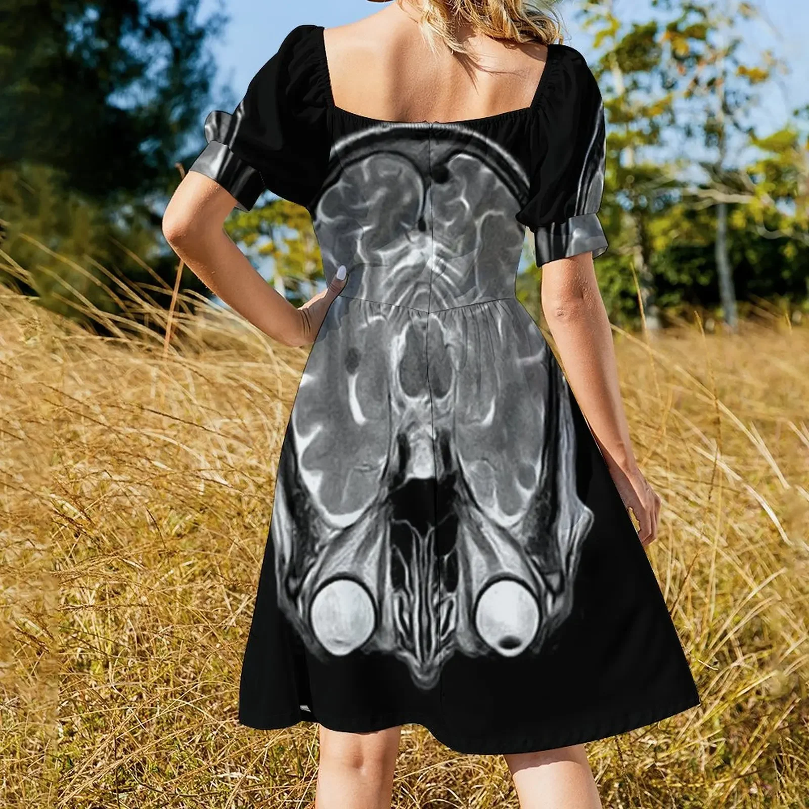 Платье MRI of the Brain с короткими рукавами летние платья юбкой для женщин роскошные